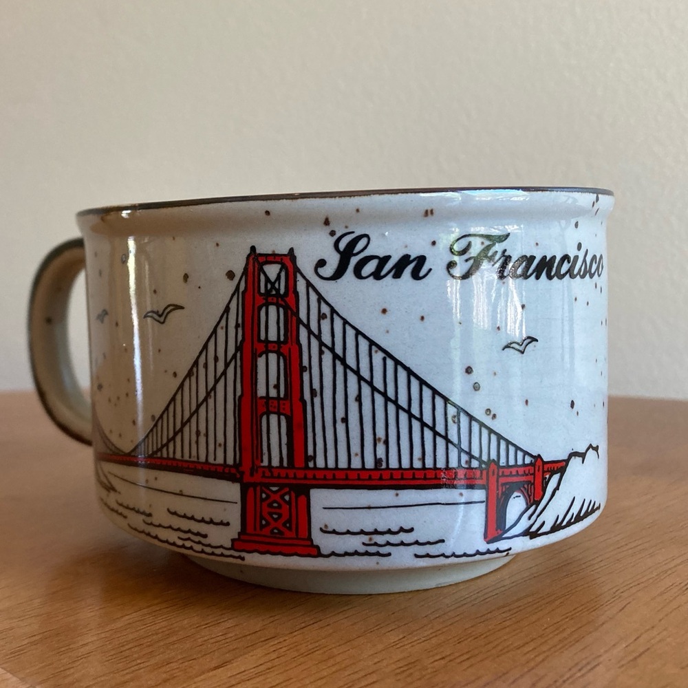 Vintage San Francisco made in Japan stoneware mug